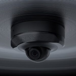 DomeCam Mini (5 Mp/2.8 mm) - дротова охоронна IP-камера з роздільною здатністю до 2880 × 1620 пікселів і кутом огляду 100°–110°, чорна і біла